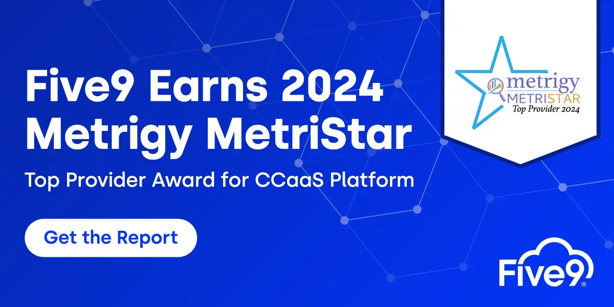 Five9 Earns 2024 Metrigy MetriStar