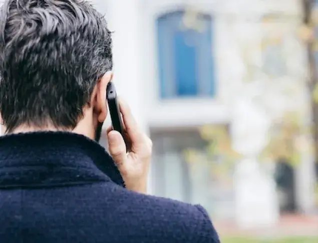 Man using phone