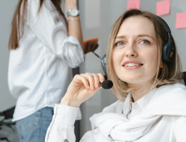 woman on phone